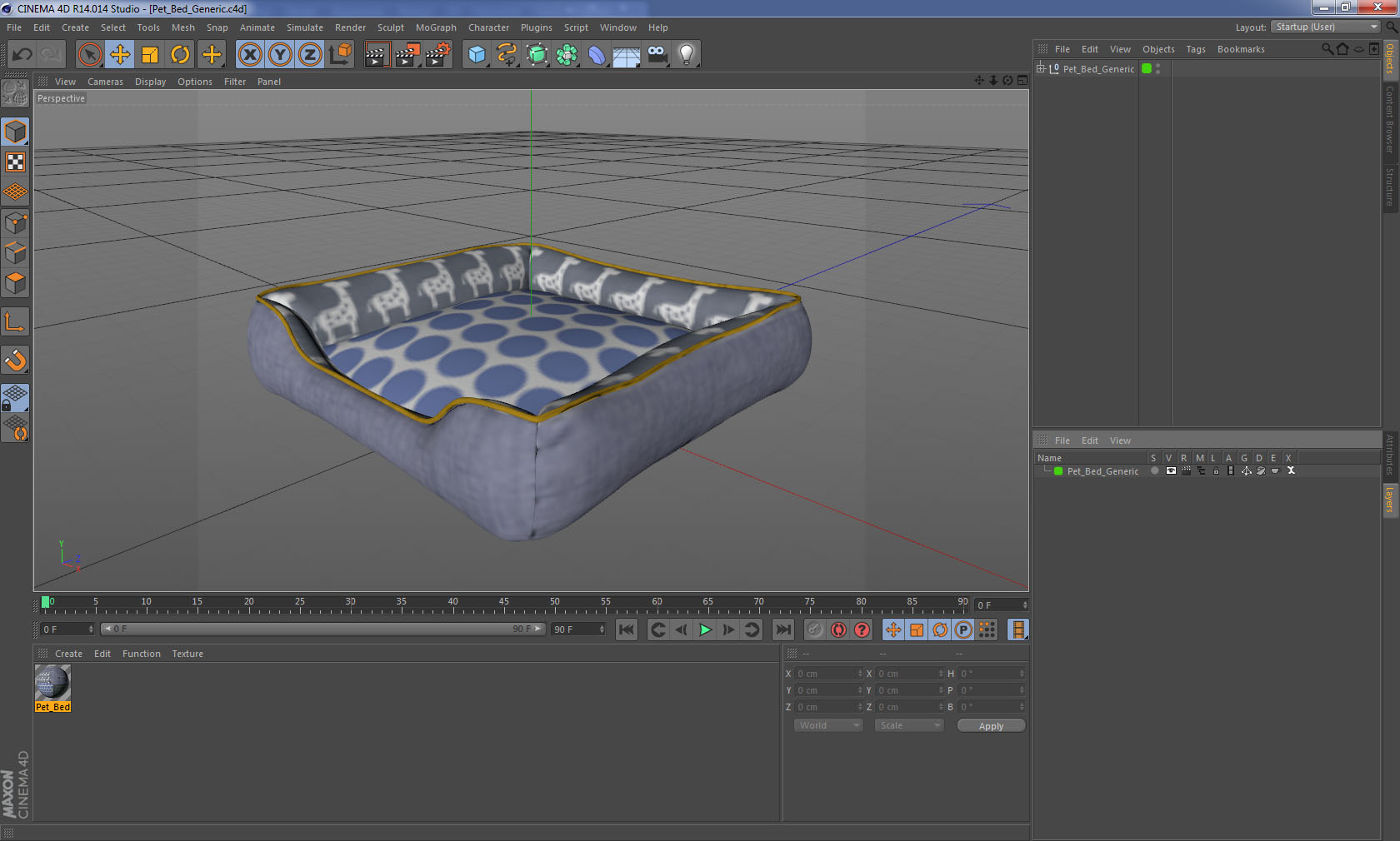3D model Pet Bed Generic