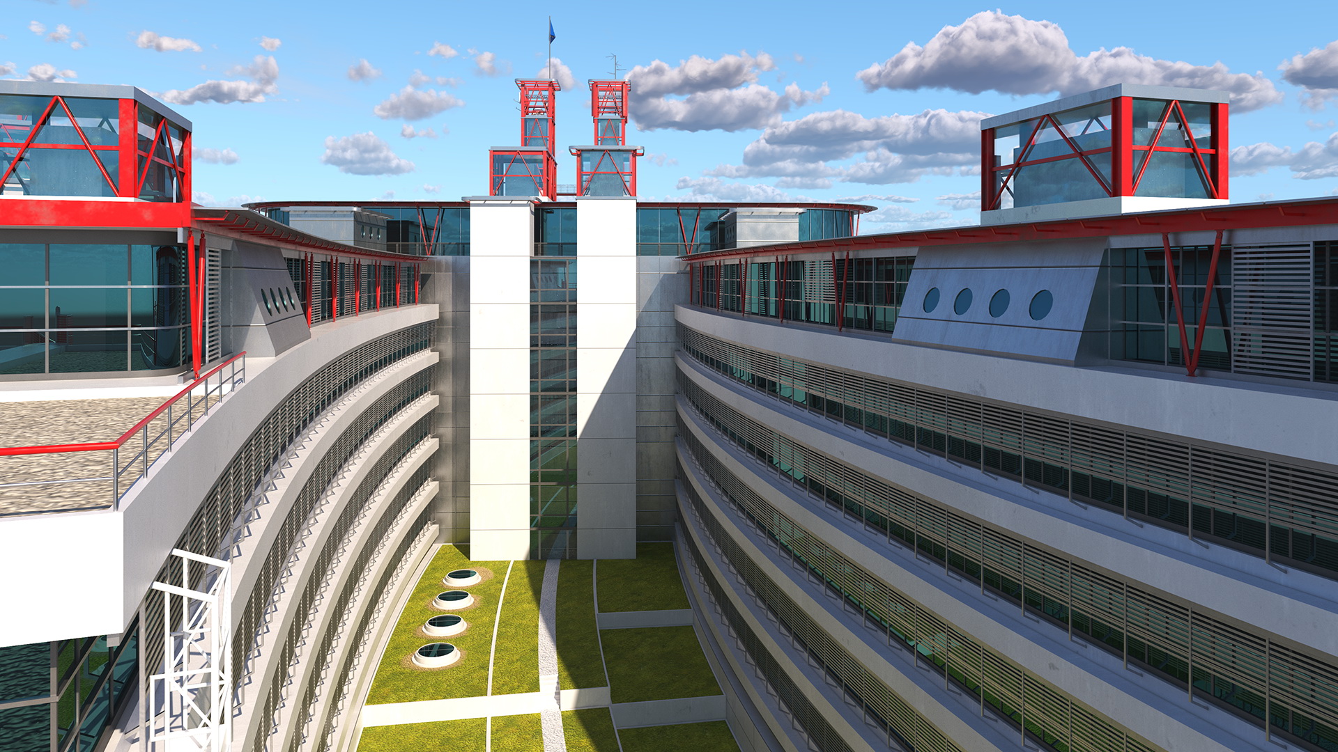 European Court of Human Rights Building 3D model
