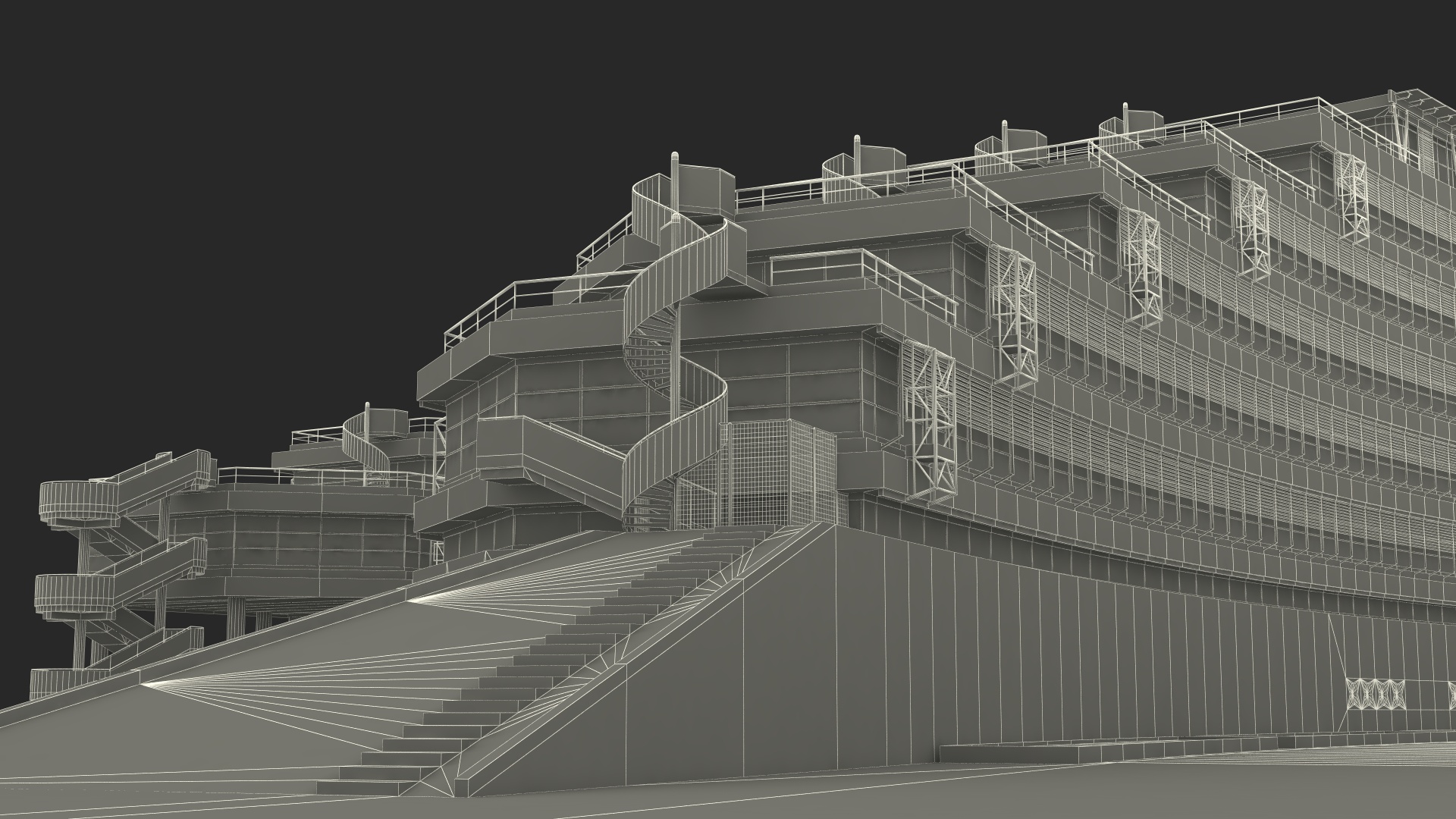 European Court of Human Rights Building 3D model