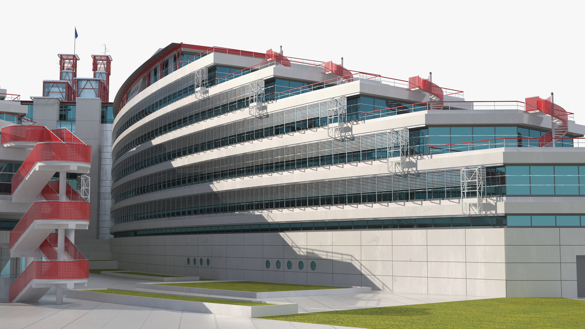 European Court of Human Rights Building 3D model