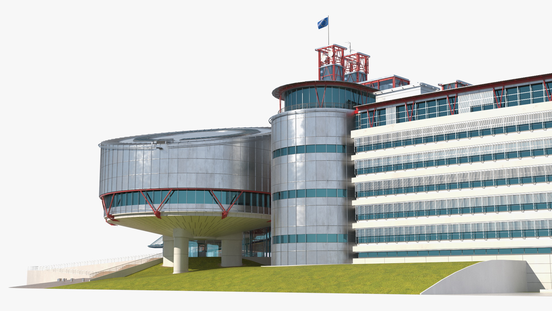 European Court of Human Rights Building 3D model