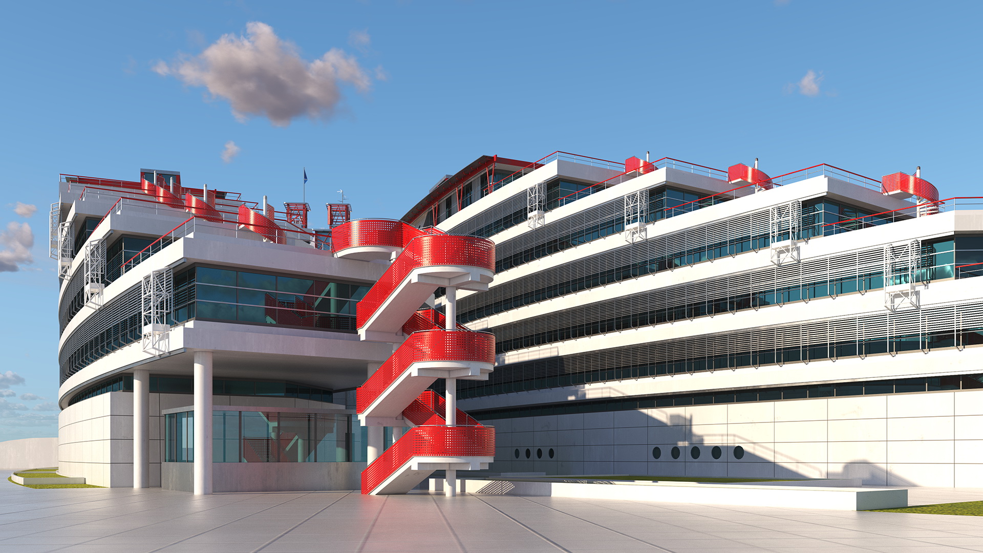 European Court of Human Rights Building 3D model