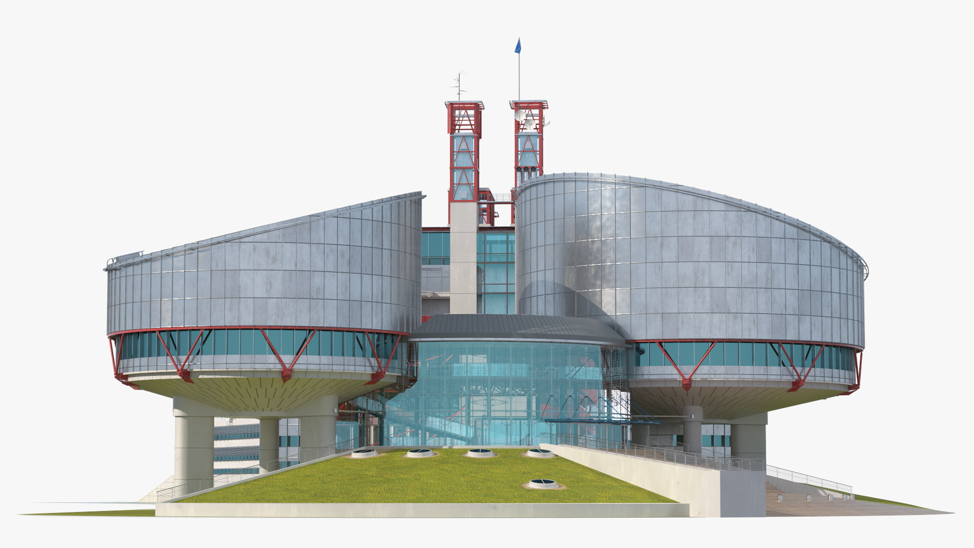 European Court of Human Rights Building 3D model