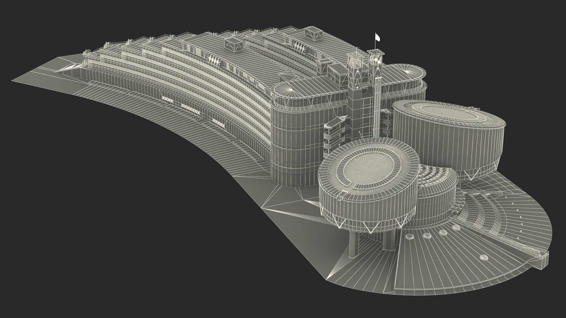 European Court of Human Rights Building 3D model