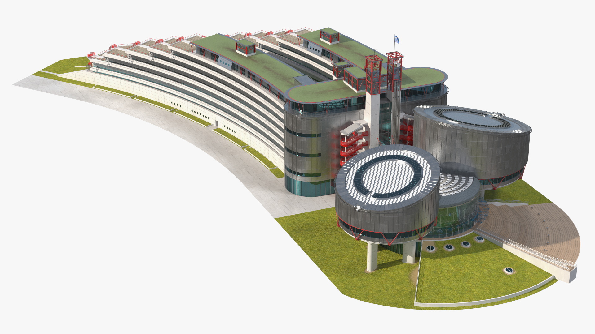 European Court of Human Rights Building 3D model