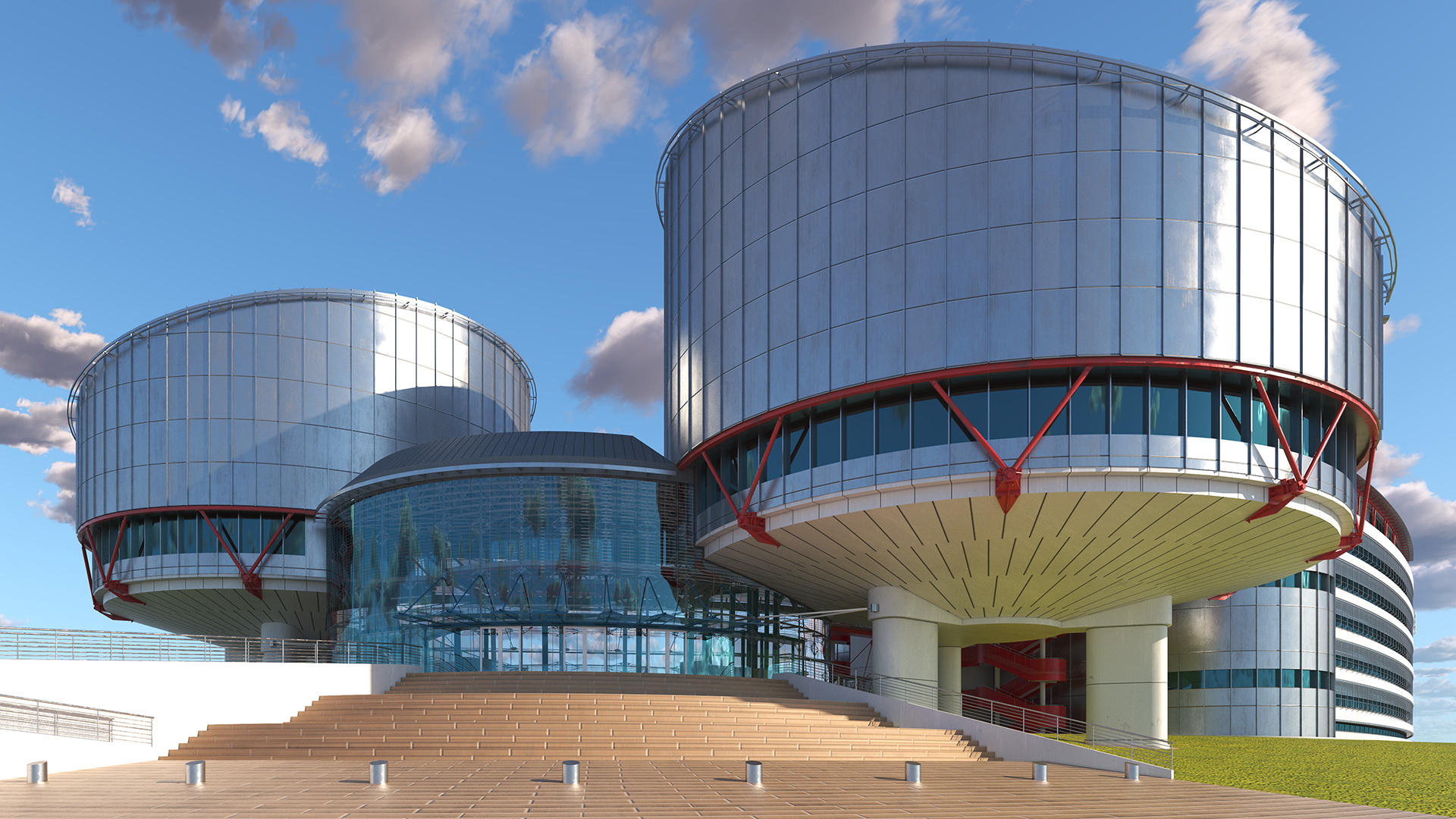 European Court of Human Rights Building 3D model