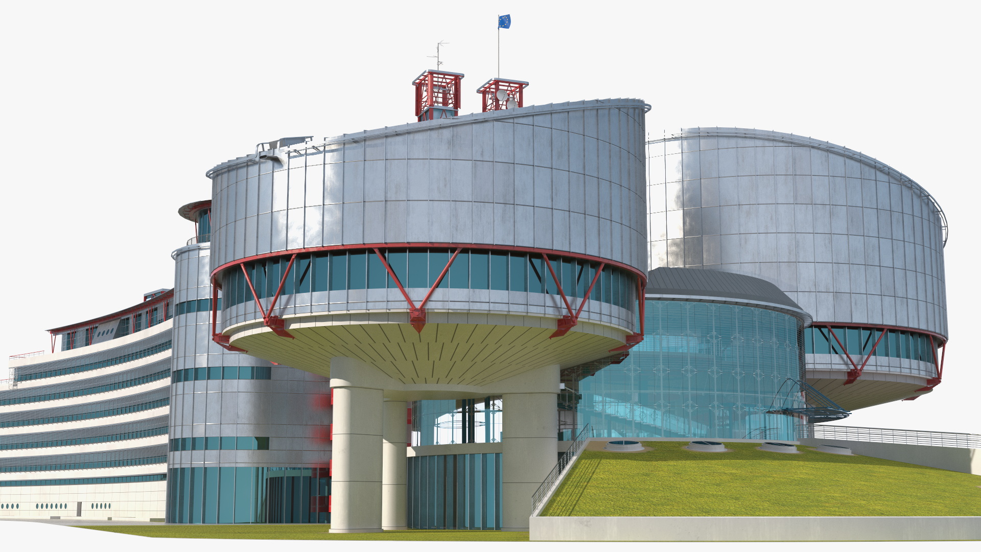 European Court of Human Rights Building 3D model
