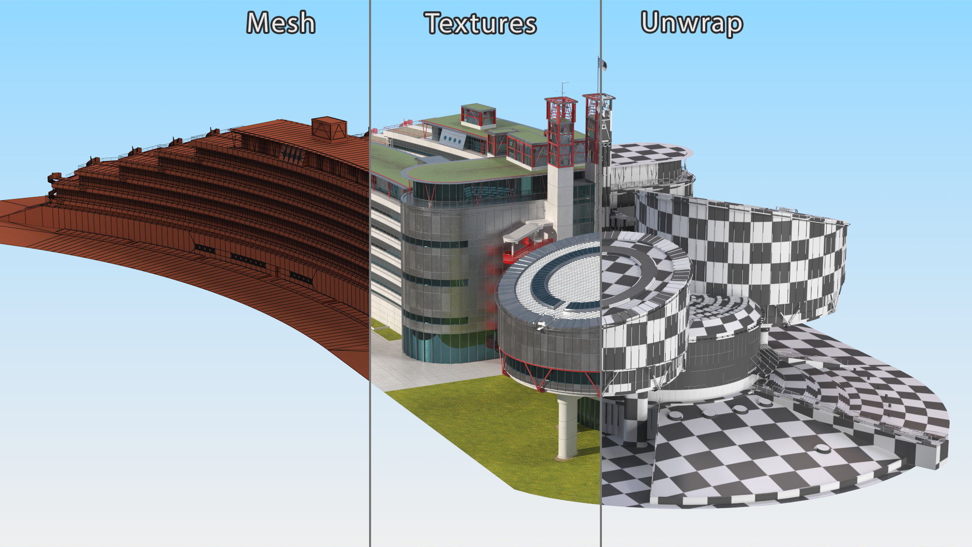 European Court of Human Rights Building 3D model