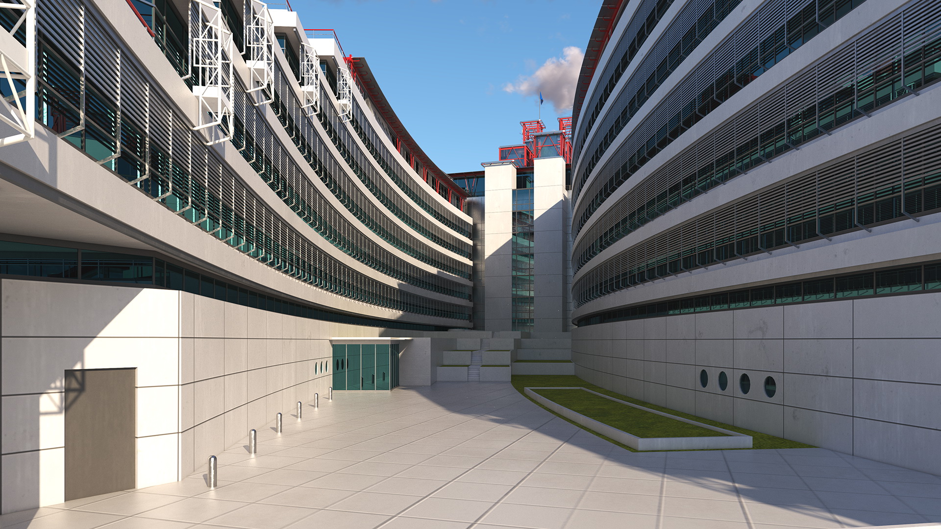 European Court of Human Rights Building 3D model