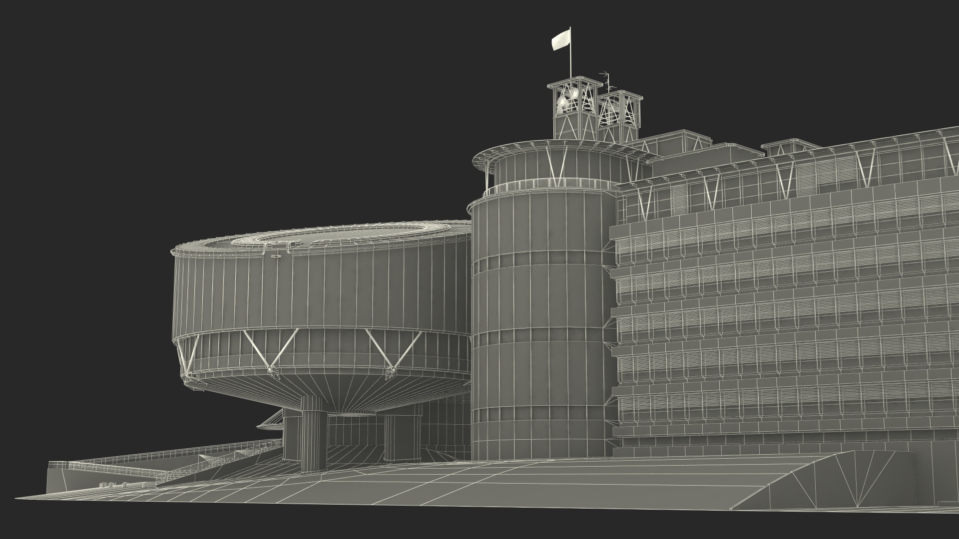 European Court of Human Rights Building 3D model