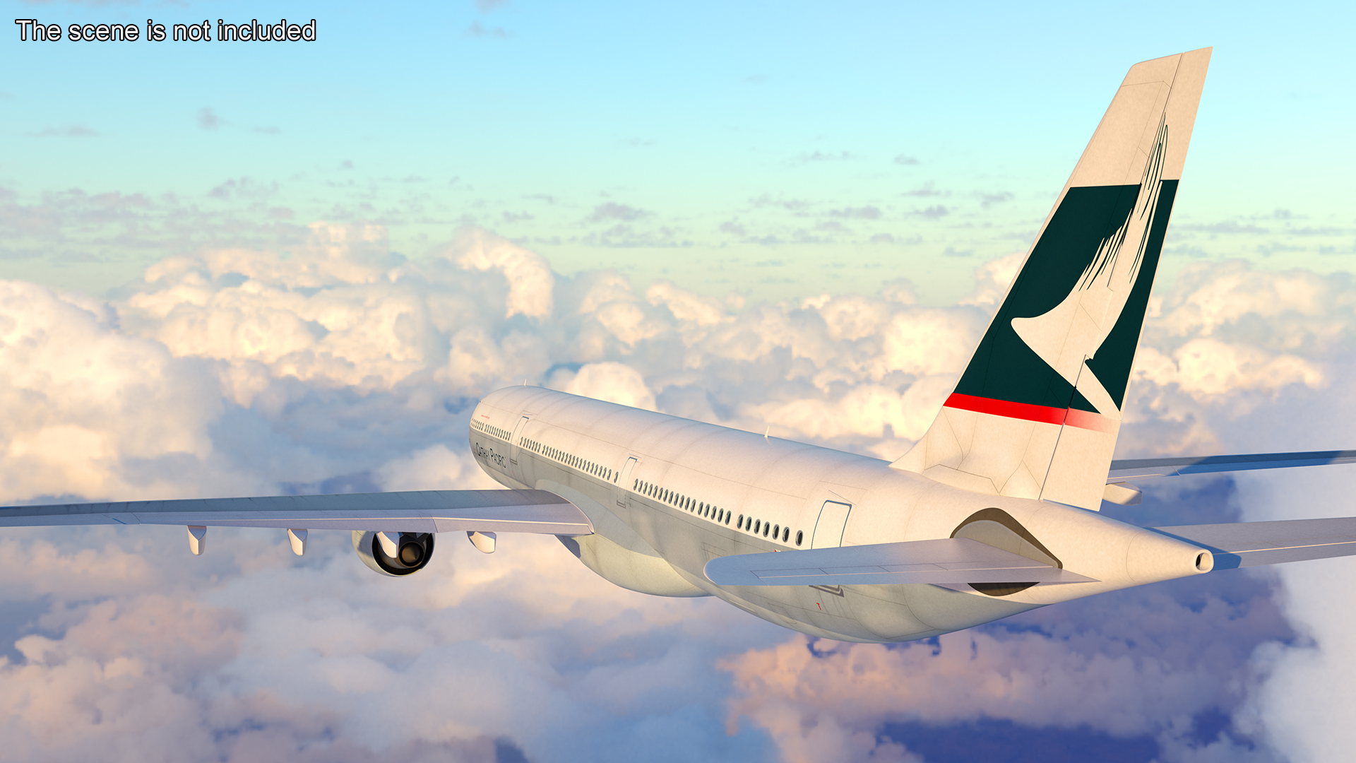 Cathay Pacific Airbus A330-300 Rigged 3D