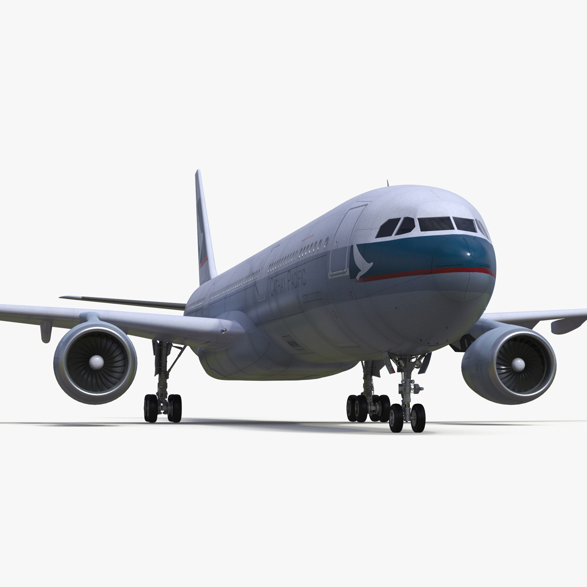 Cathay Pacific Airbus A330-300 Rigged 3D