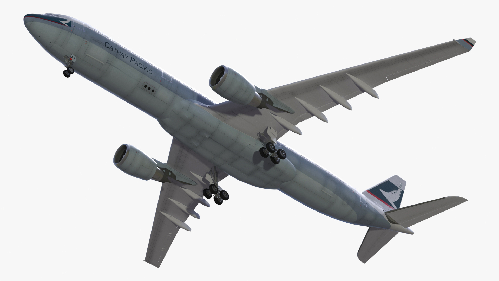 Cathay Pacific Airbus A330-300 Rigged 3D