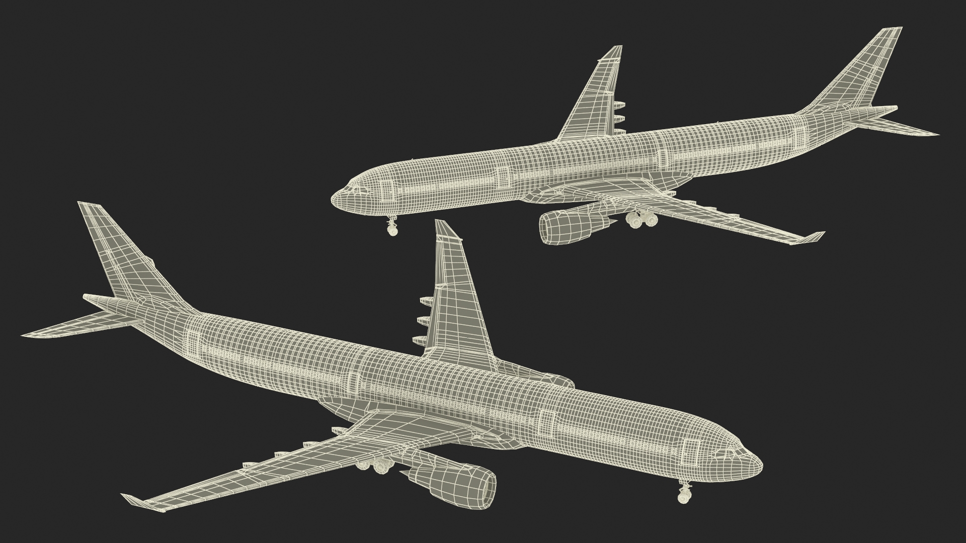 Cathay Pacific Airbus A330-300 Rigged 3D