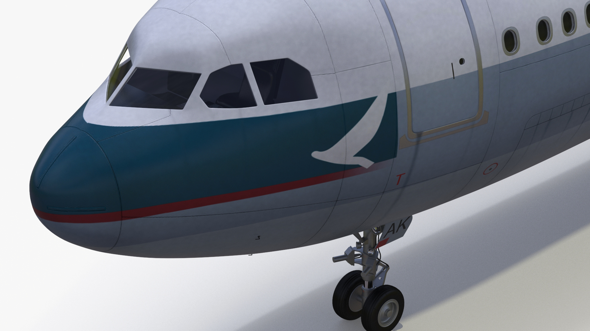 Cathay Pacific Airbus A330-300 Rigged 3D