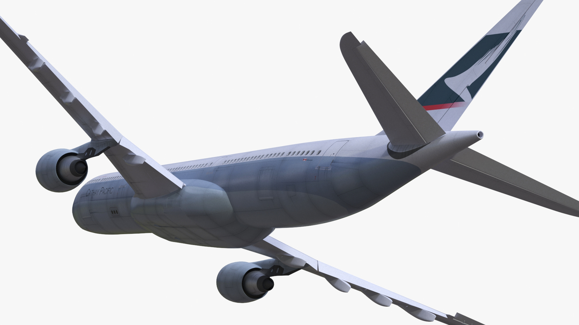 Cathay Pacific Airbus A330-300 Rigged 3D