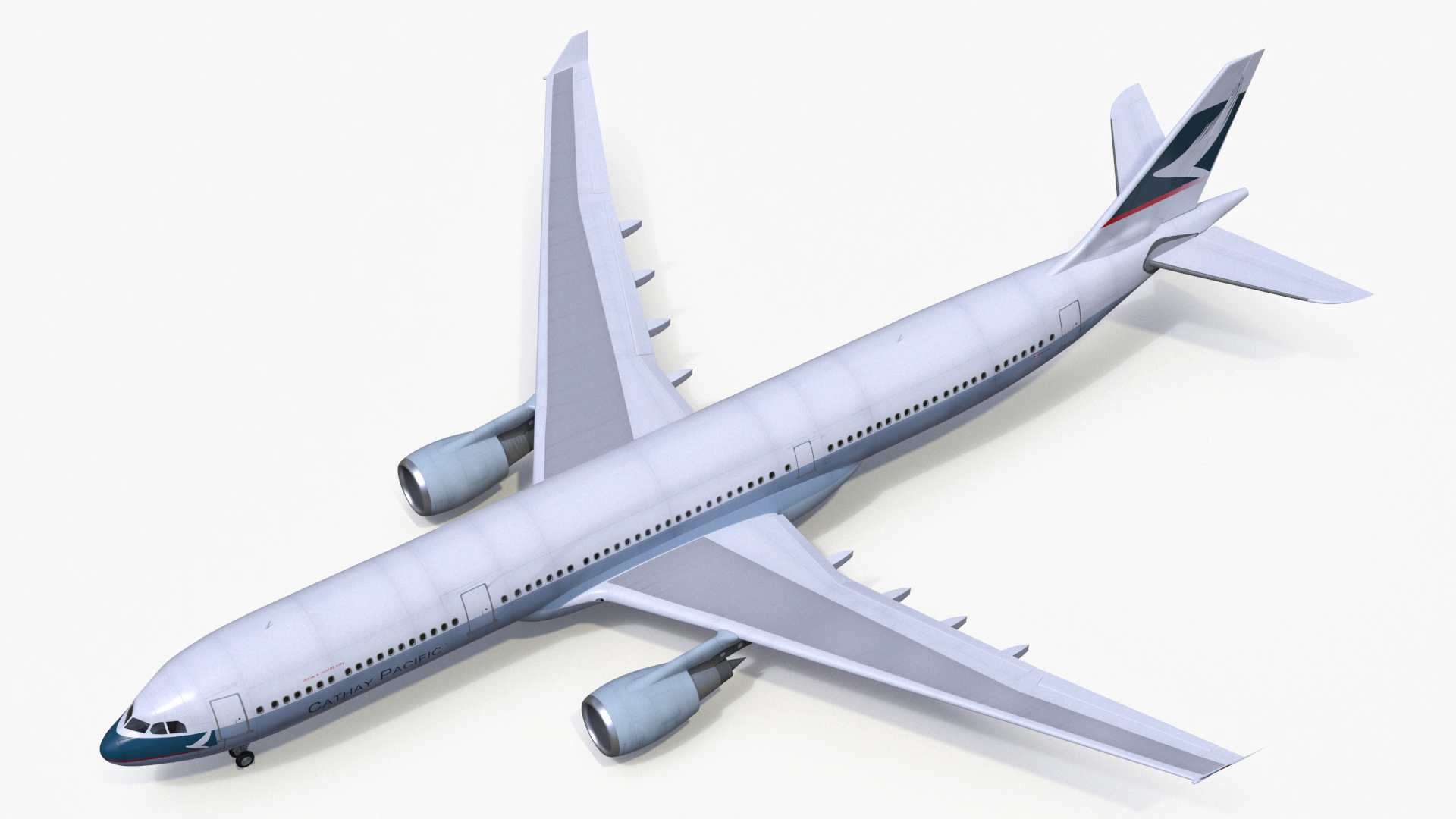 Cathay Pacific Airbus A330-300 Rigged 3D