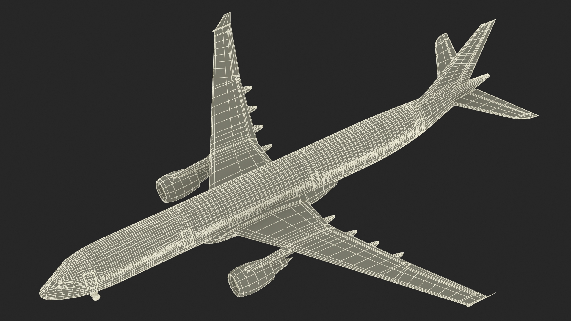 Cathay Pacific Airbus A330-300 Rigged 3D