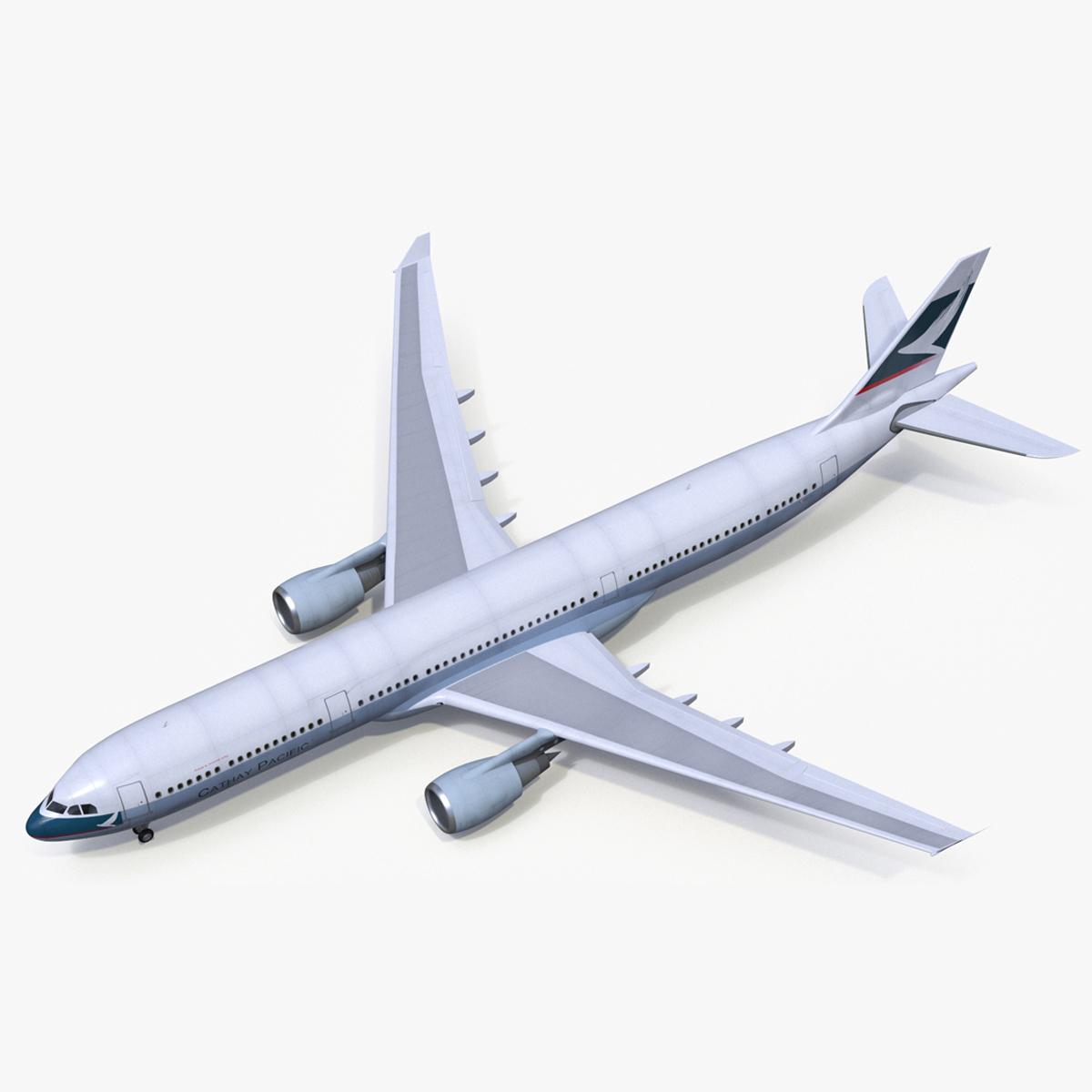Cathay Pacific Airbus A330-300 Rigged 3D