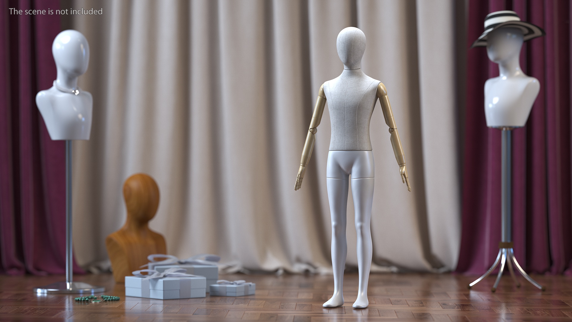 Flexible Child Mannequin Neutral Pose 3D