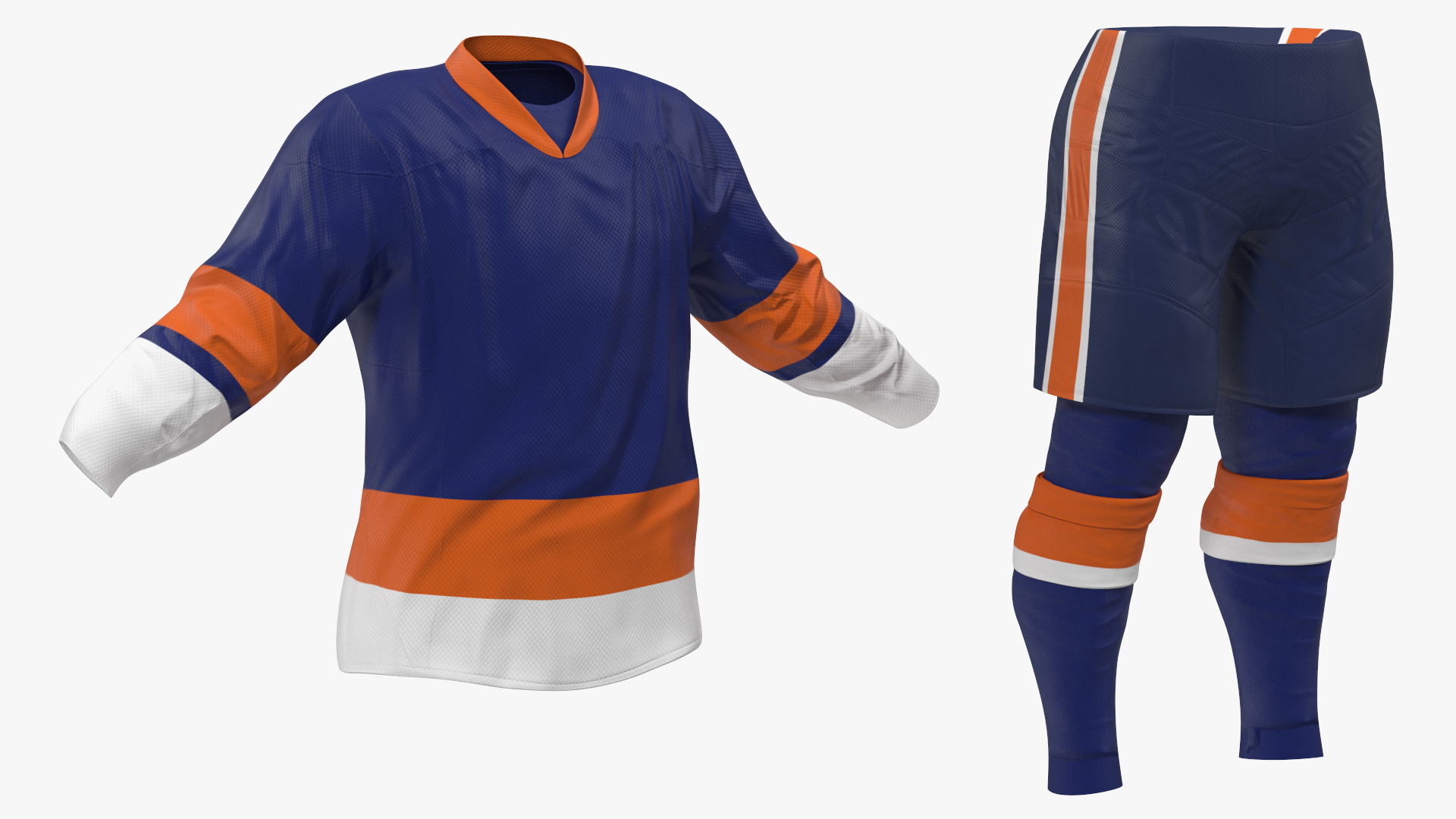 Hockey Clothes Blue 3D model