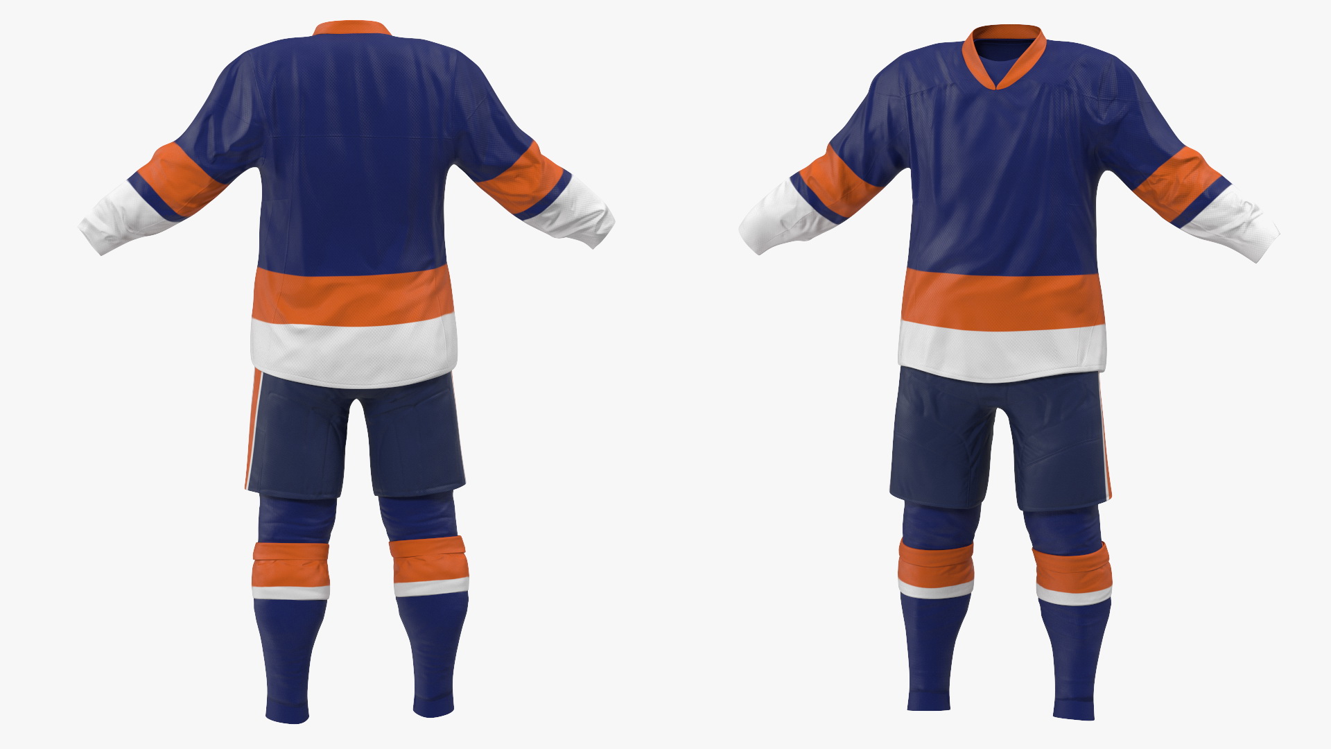 Hockey Clothes Blue 3D model