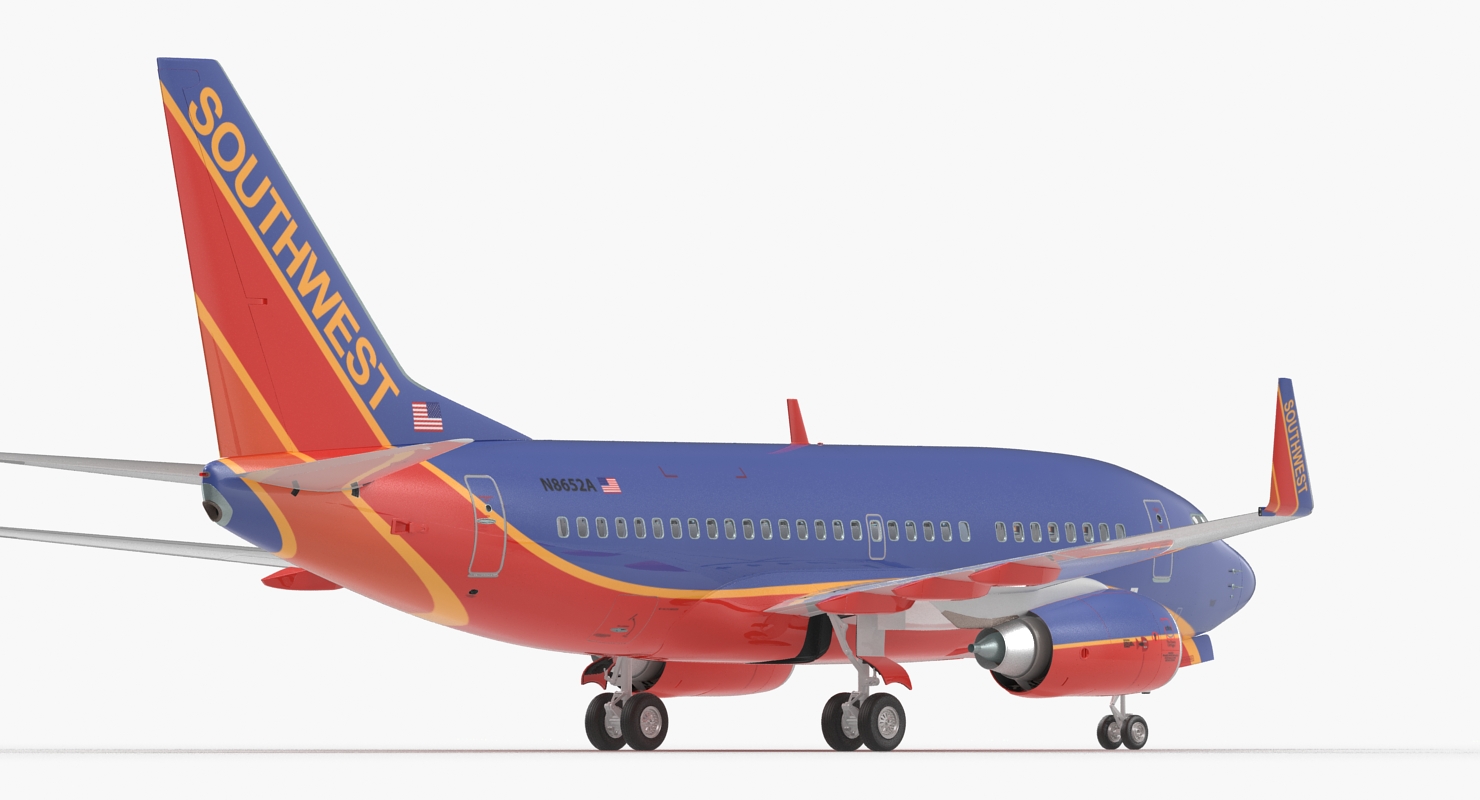 Boeing 737 600 with Interior Southwest Airlines 3D
