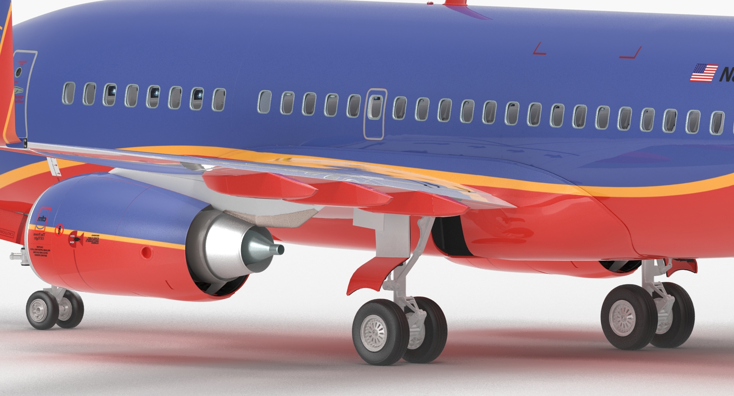 Boeing 737 600 with Interior Southwest Airlines 3D