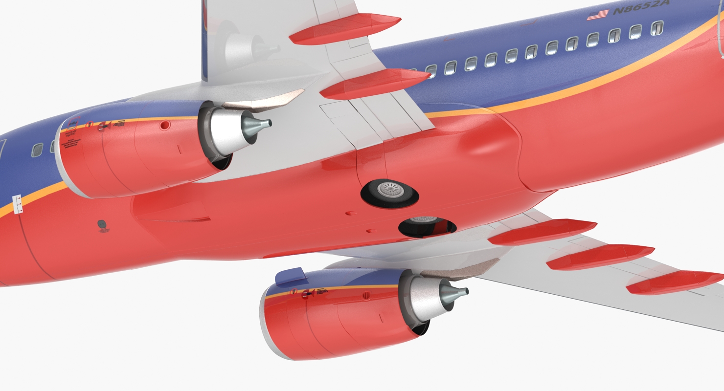 Boeing 737 600 with Interior Southwest Airlines 3D