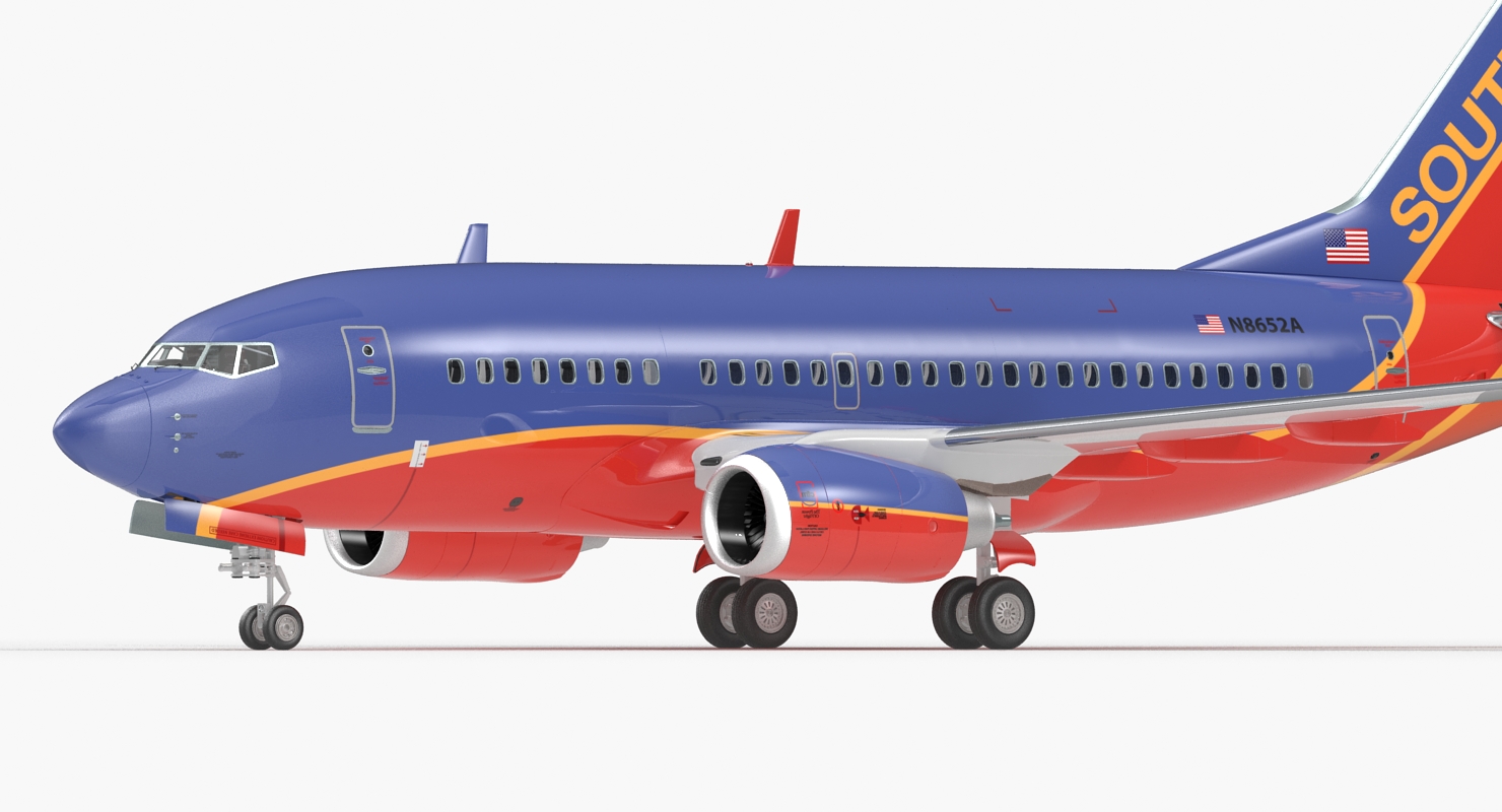 Boeing 737 600 with Interior Southwest Airlines 3D