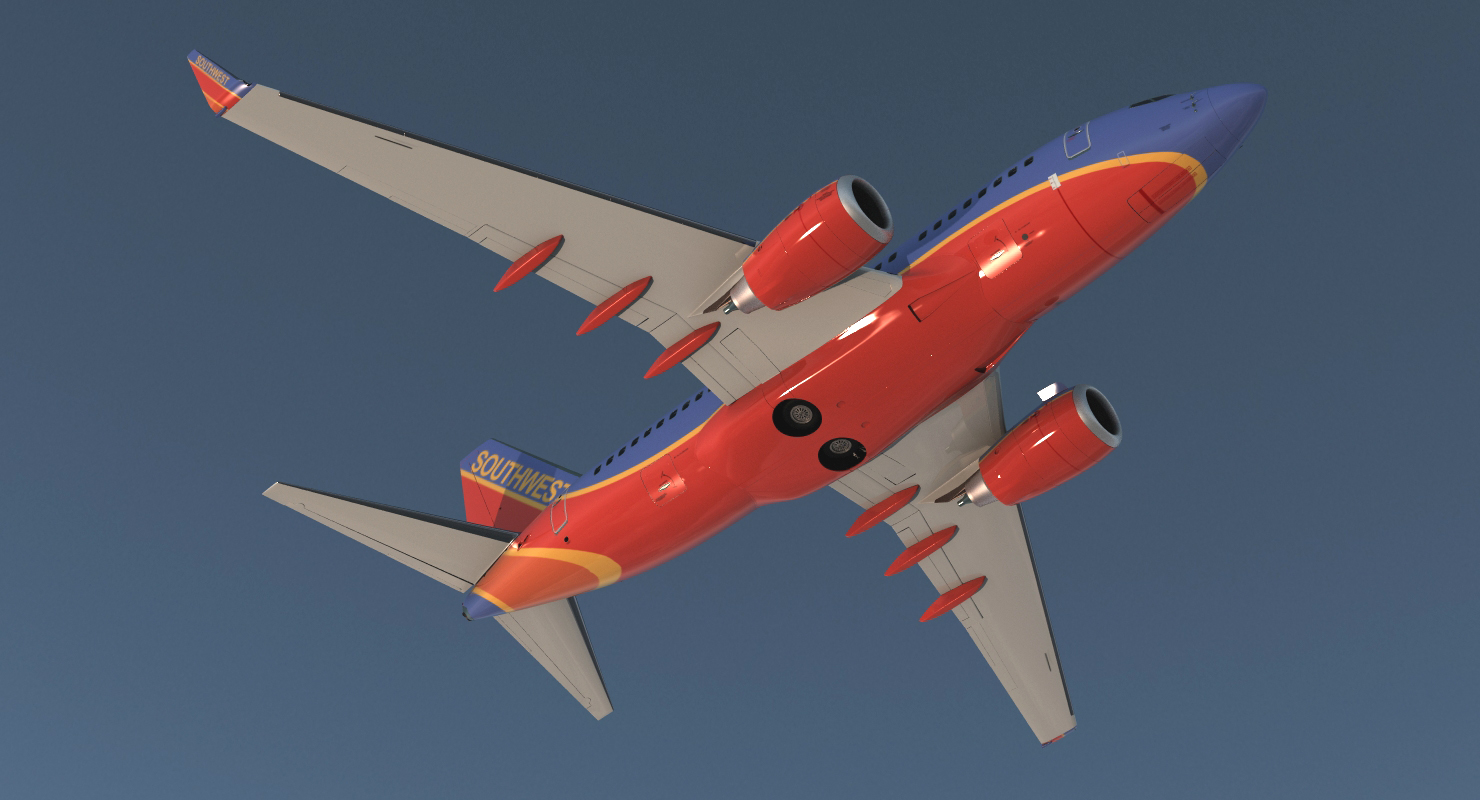 Boeing 737 600 with Interior Southwest Airlines 3D