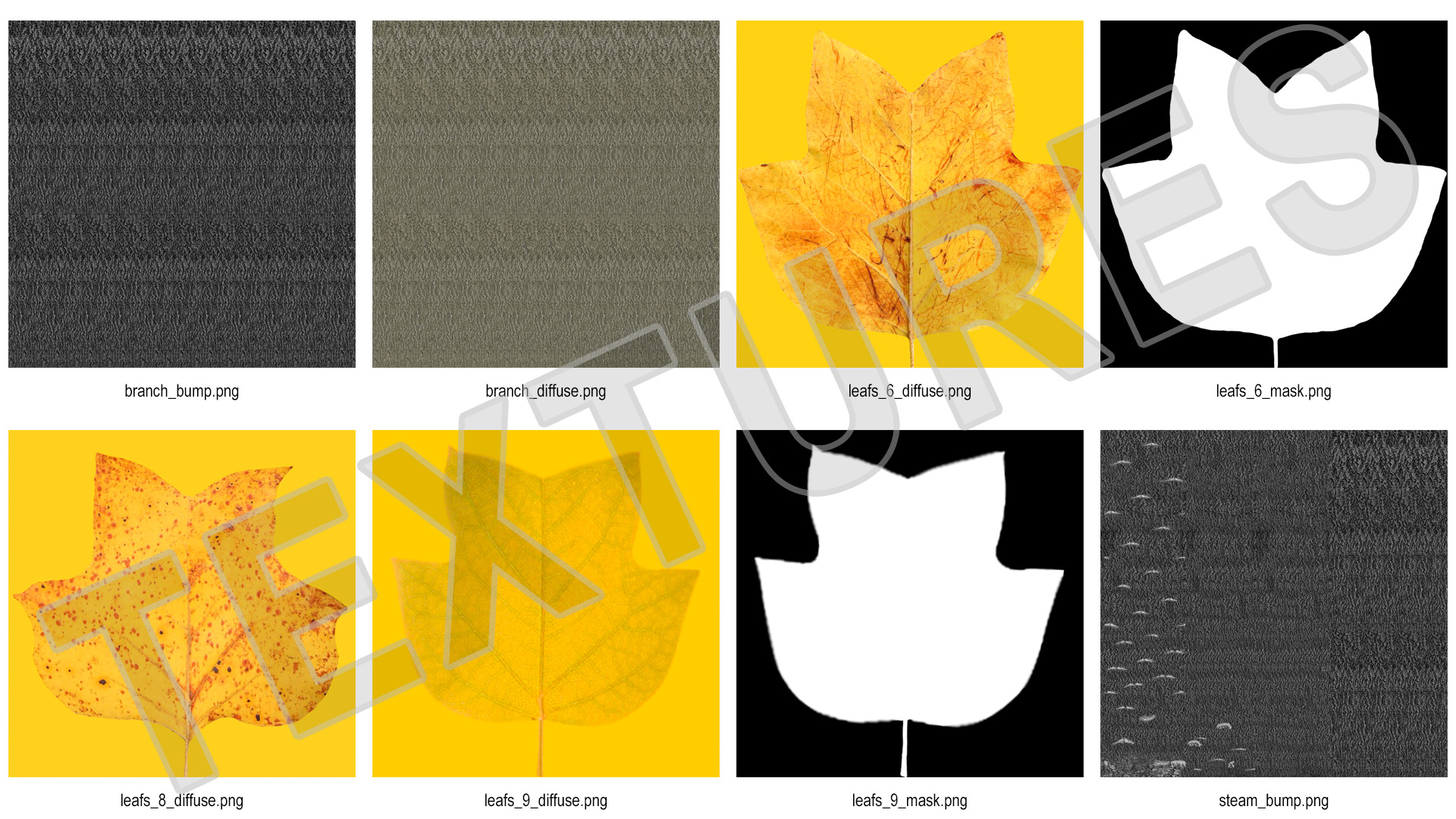 3D model Autumn Yellow Poplar Tree