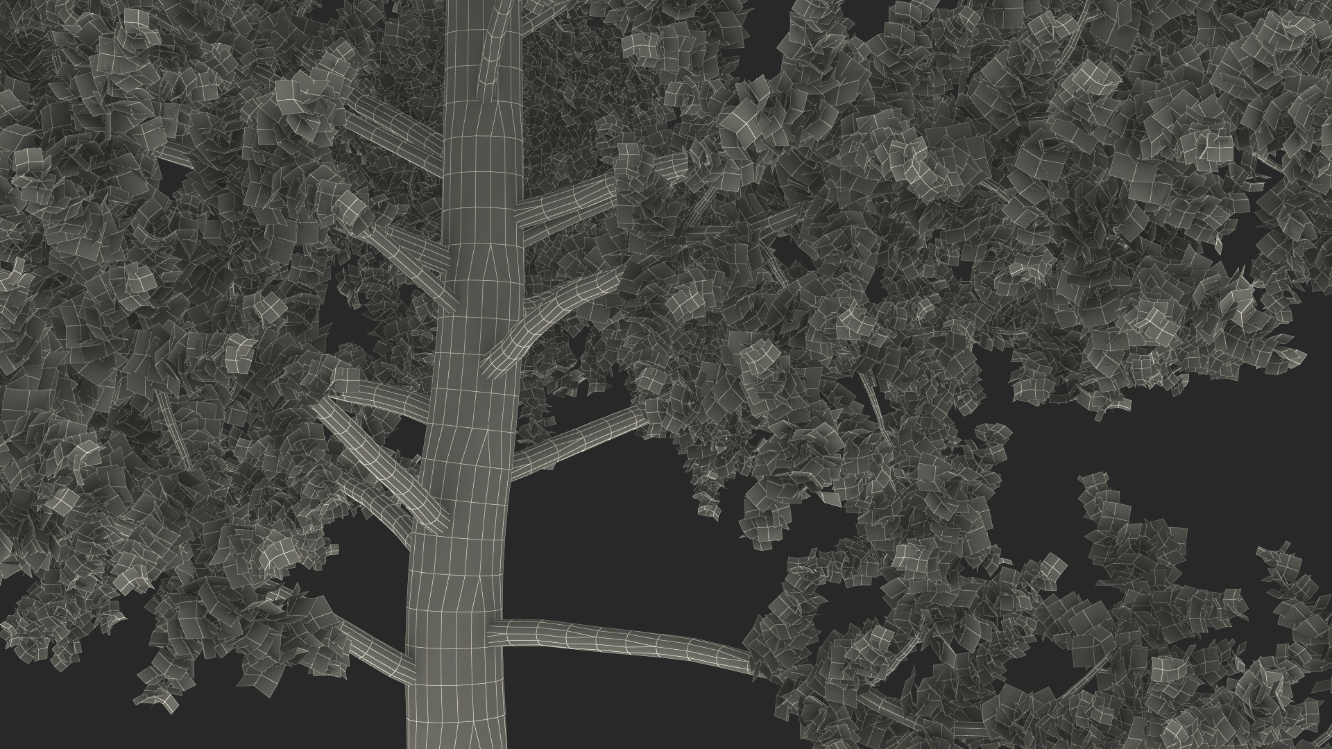 3D model Autumn Yellow Poplar Tree