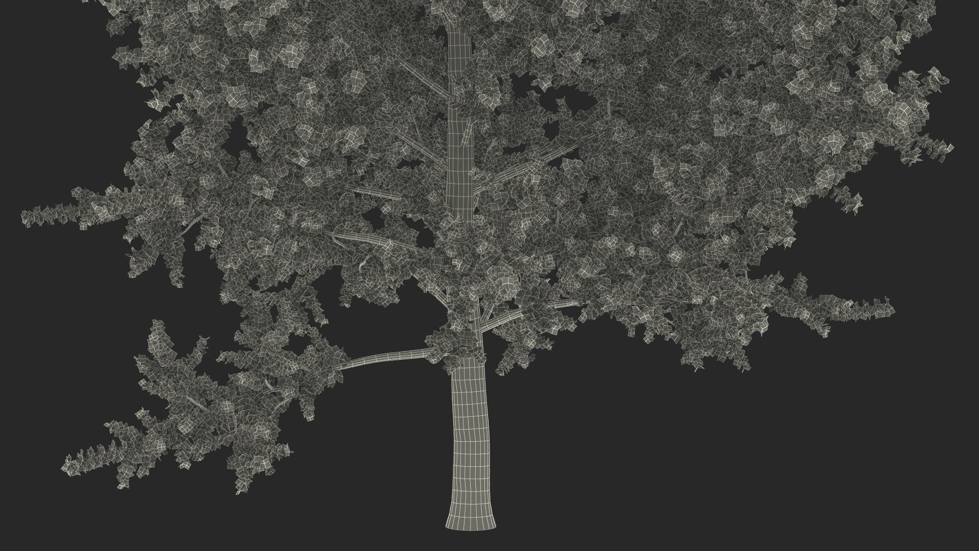 3D model Autumn Yellow Poplar Tree