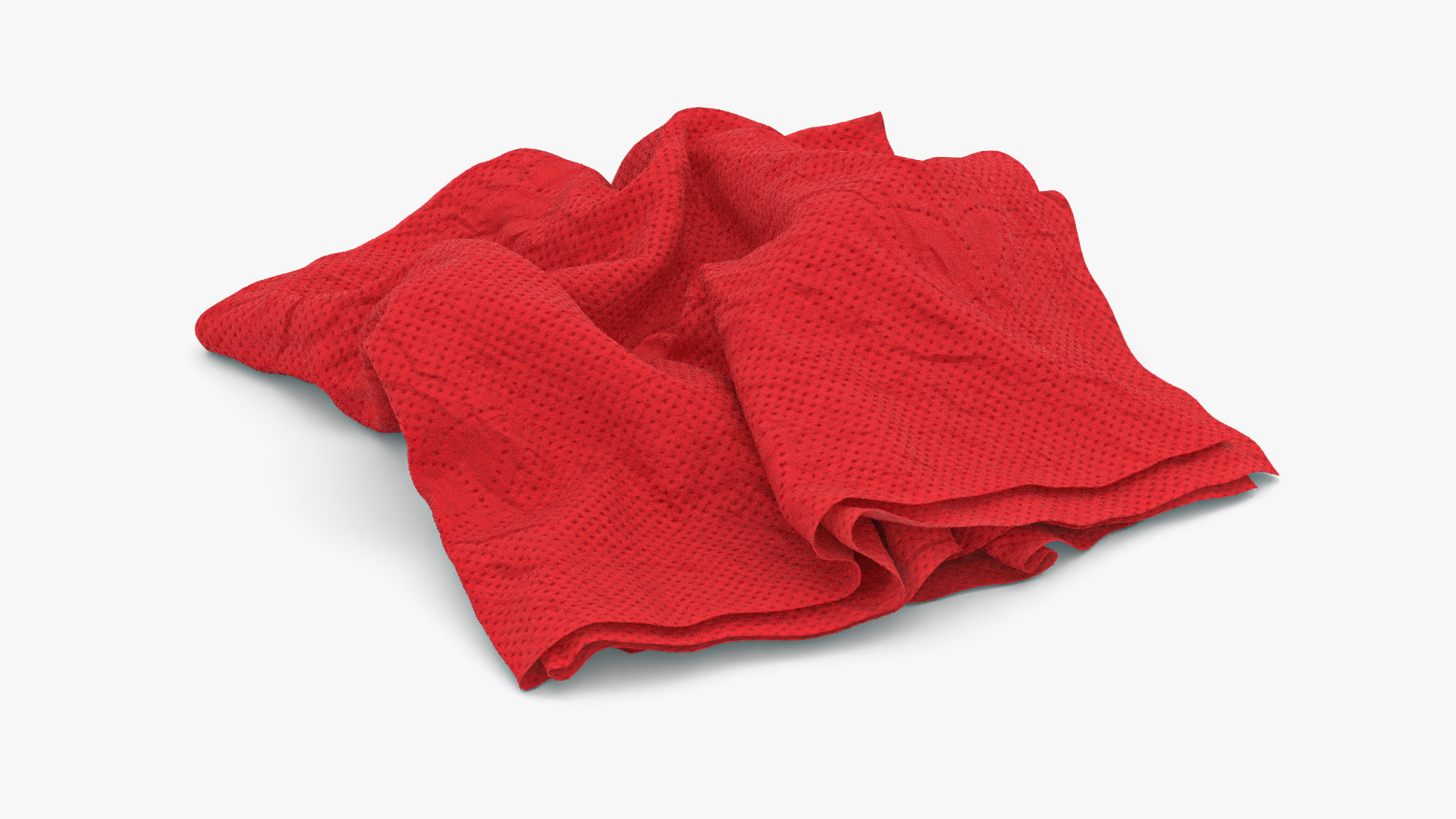 Napkin Crumpled Unfolded 3D model