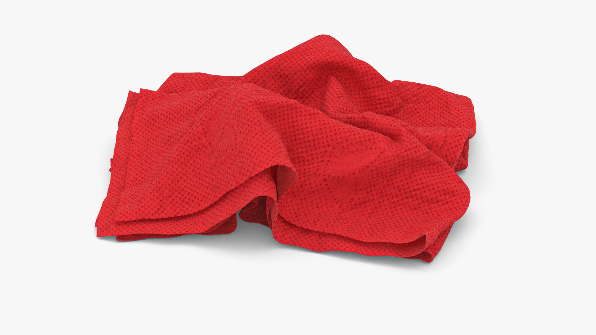 Napkin Crumpled Unfolded 3D model