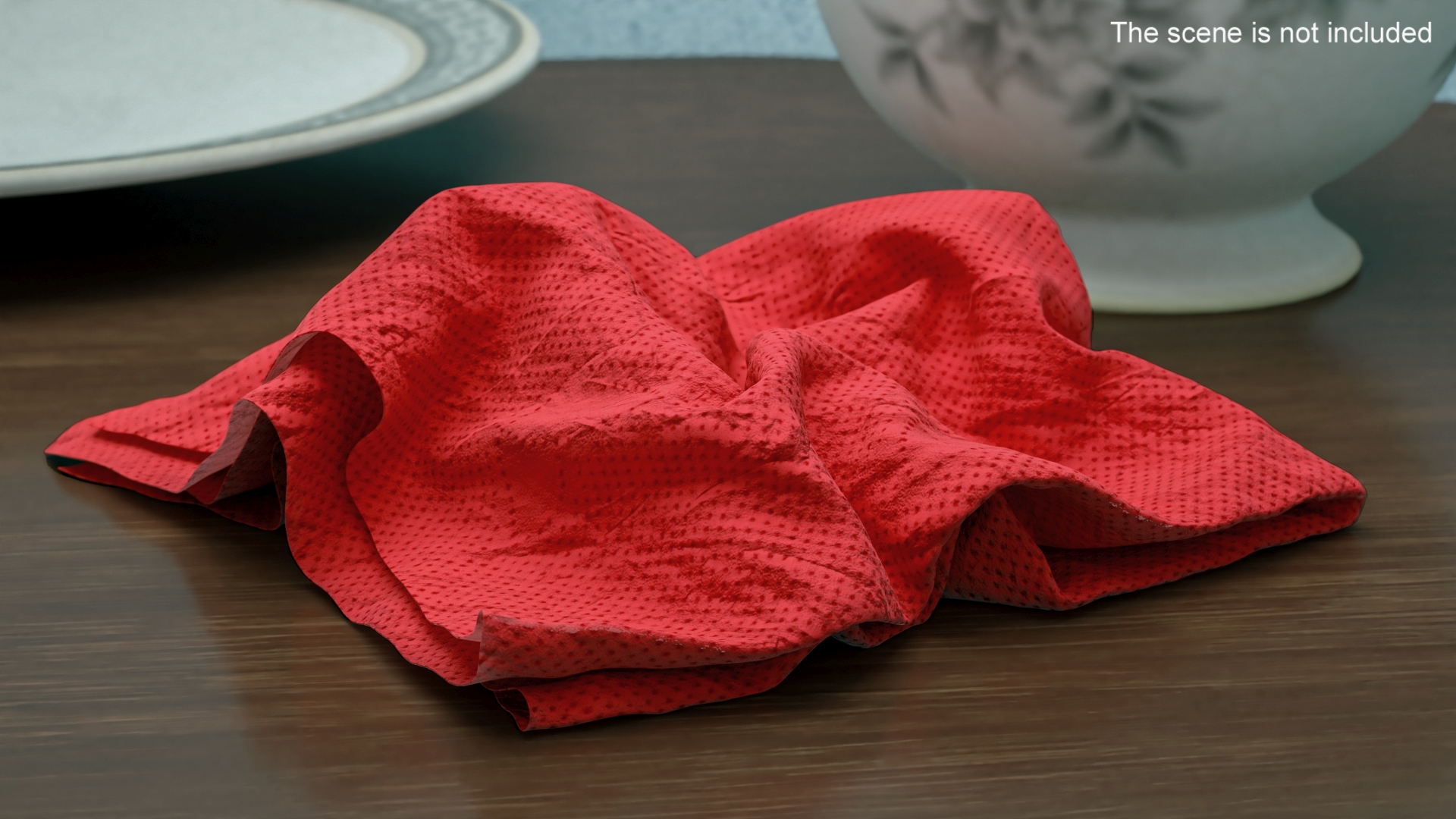 Napkin Crumpled Unfolded 3D model