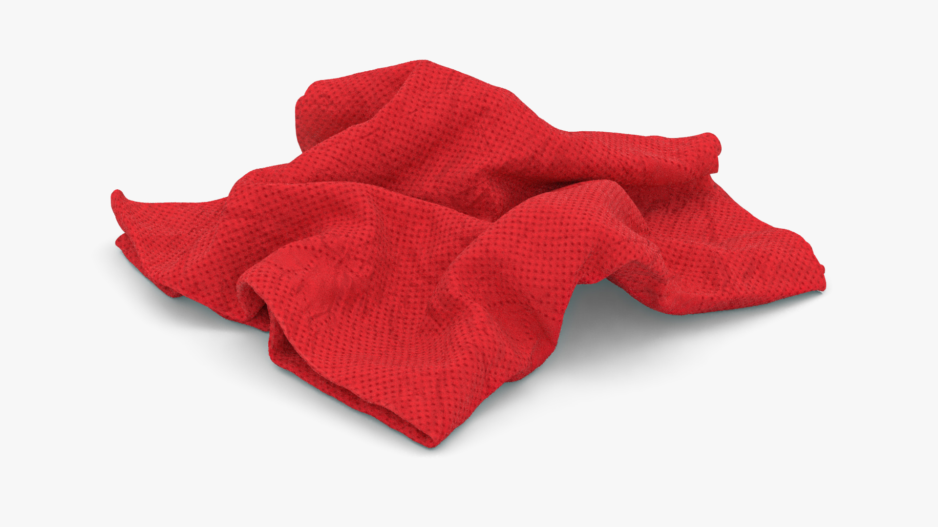 Napkin Crumpled Unfolded 3D model