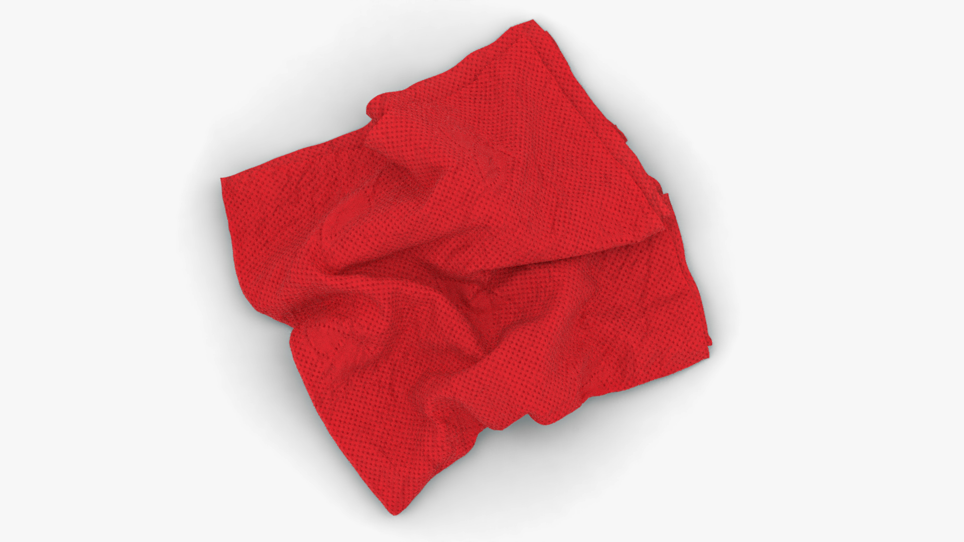 Napkin Crumpled Unfolded 3D model
