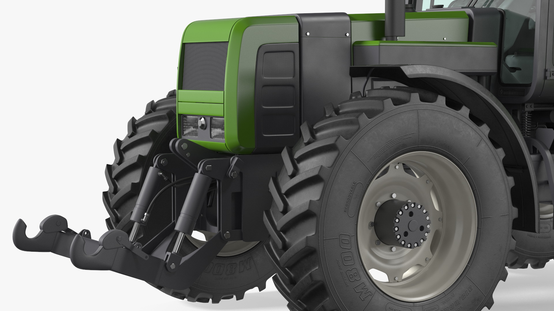 3D model Wheel Tractor Clean Rigged for Cinema 4D