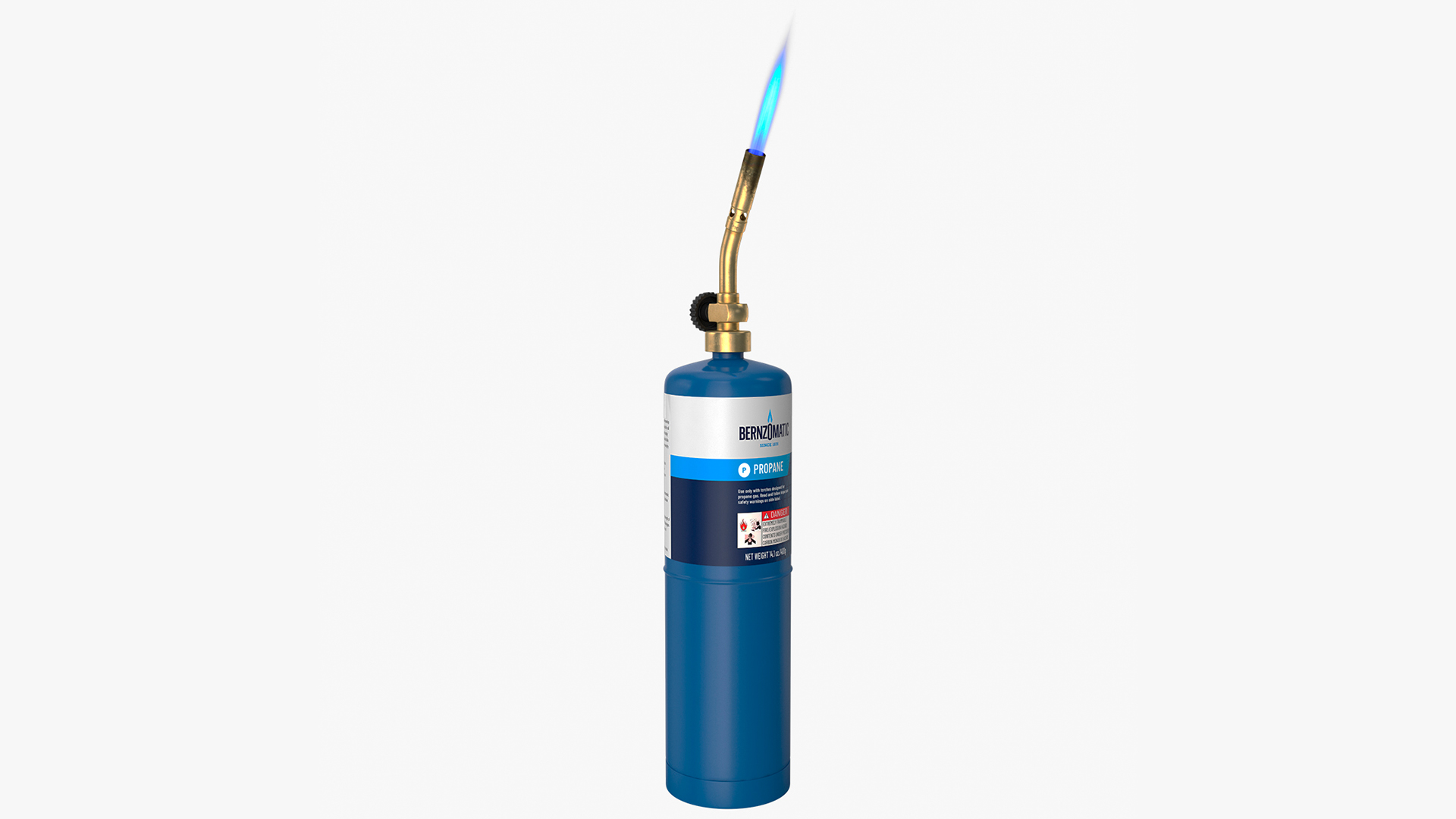 Bernzomatic Handheld Propane Blowtorch with Flame 3D model