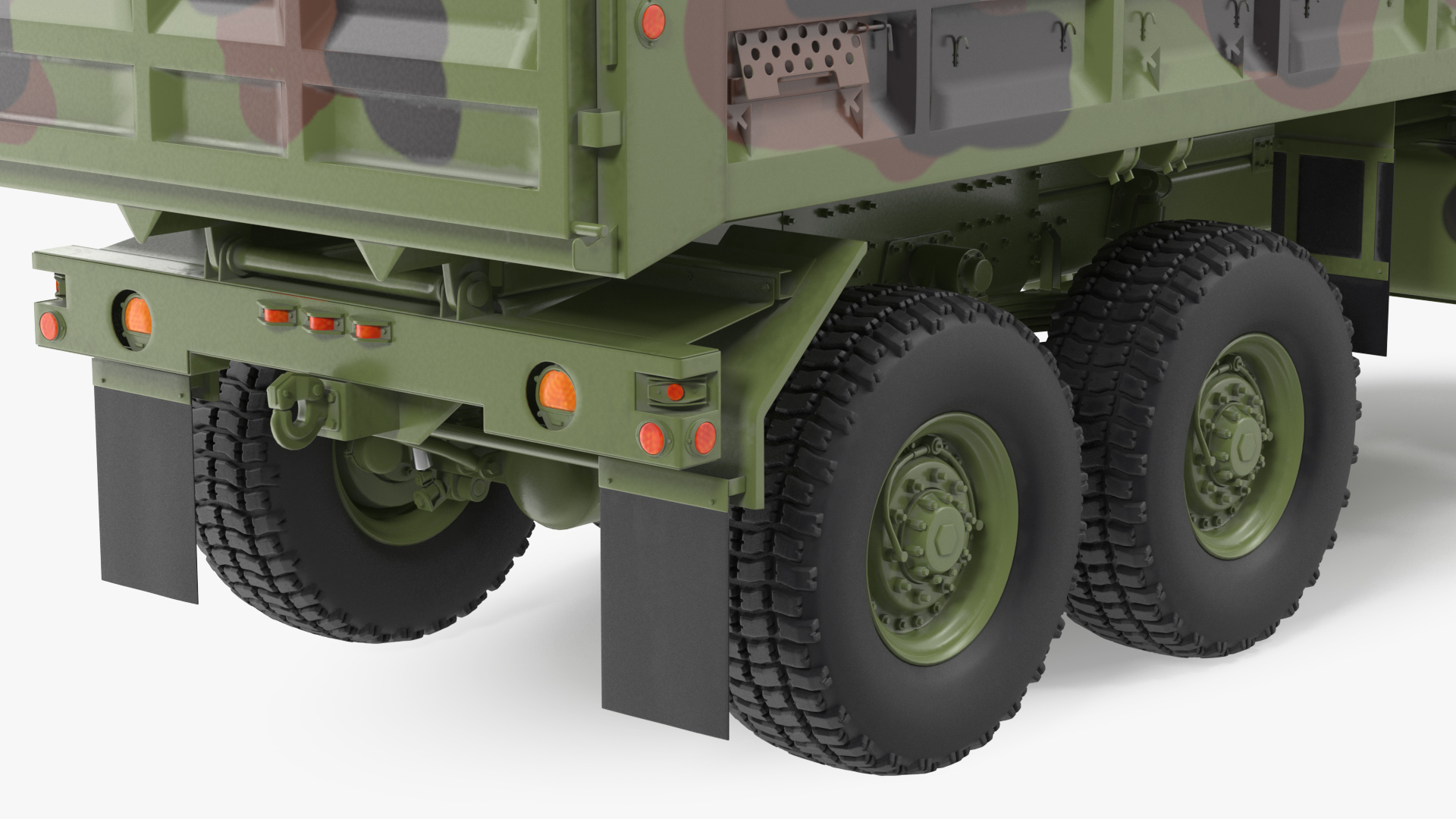 Oshkosh FMTV 10 Ton Dump Truck Camo Rigged 3D