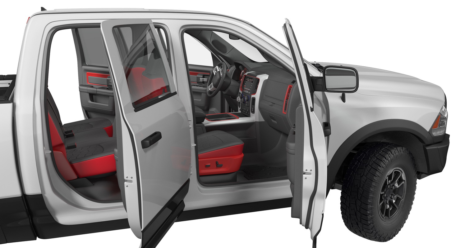 3D Carwash System Fastrak Touch Free with Pickup Truck Rigged model