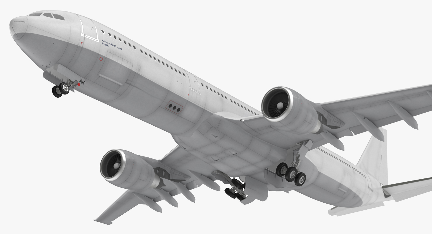 3D Jet Airliner Airbus A330 300 Generic