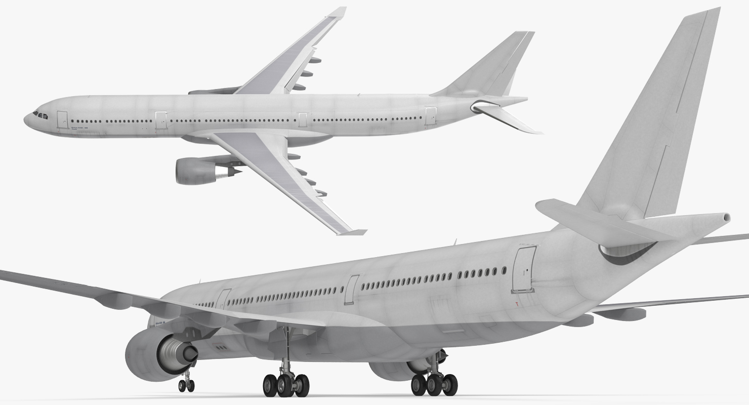 3D Jet Airliner Airbus A330 300 Generic