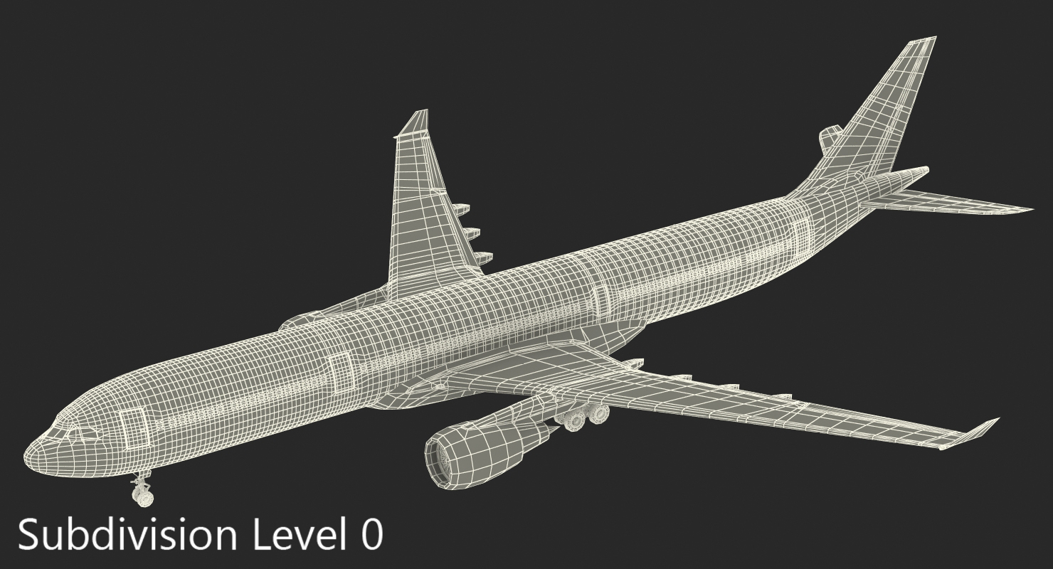 3D Jet Airliner Airbus A330 300 Generic