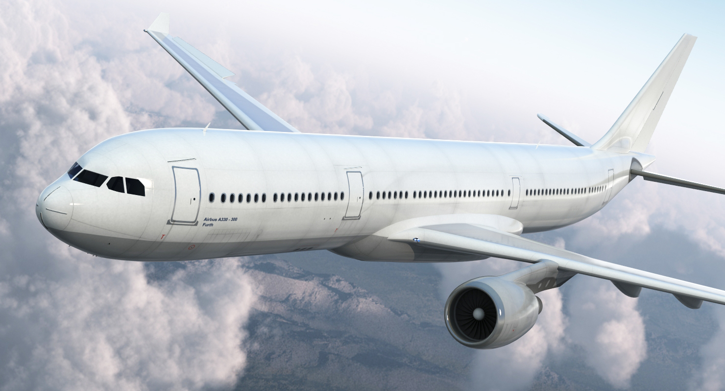 3D Jet Airliner Airbus A330 300 Generic