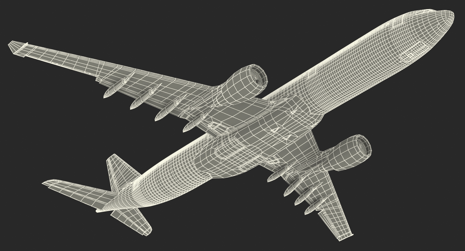 3D Jet Airliner Airbus A330 300 Generic