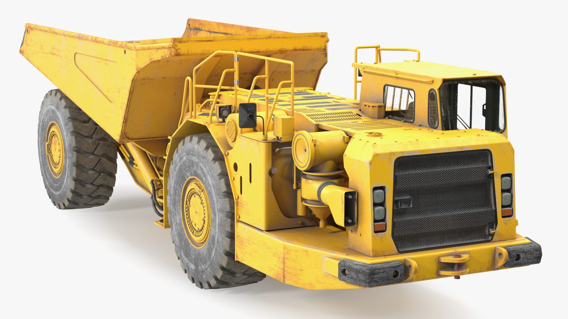 3D model Underground Mining Truck Dirty