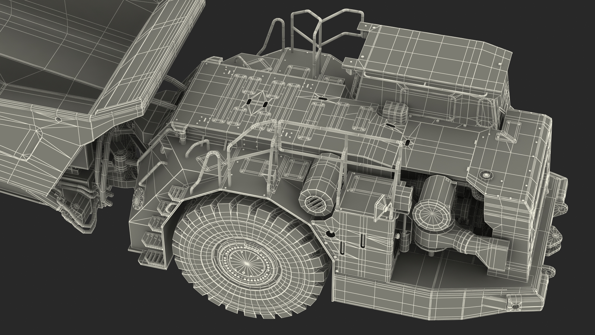 3D model Underground Mining Truck Dirty